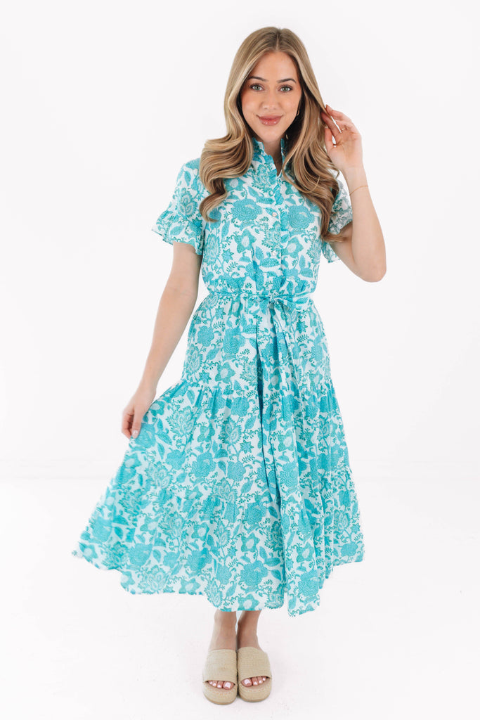 chinese dress ladies Islander Maxi Dress High Quality Dress for women in South Africa (S, Blue)  : Amazon.co.za: Home & Kitchen main image 1