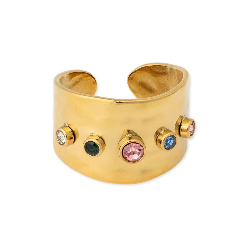 Bracha - Tammy Ring - Gold Rainbow – Southern Charm Clothing